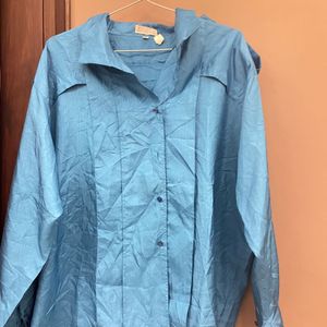 Stylish Blue Full Sleeve Shirt