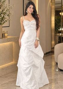 Elegant White Embellished Gown
