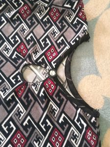 Patterned Long Sleeve kurti...full stretchable fab