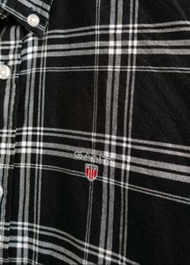 Classic Black Plaid Button-Up Shirt