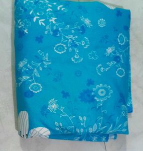 Beautiful Blue Floral Dress Material