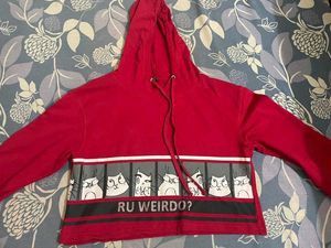 Red Cat Graphic Hoodie