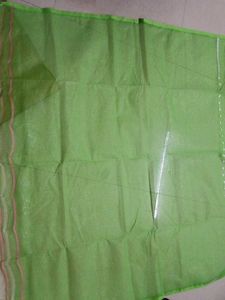 Green &amp; Pink Floral Print Saree