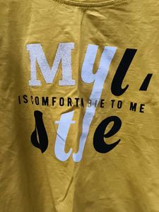 Yellow Graphic Print T-Shirt