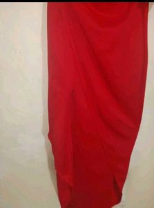 Red One-Shoulder Dress