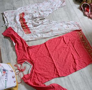 Branded pure cotton patiya kurta set