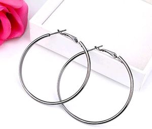 Silver Hoop Earrings - Chic and Trendy!