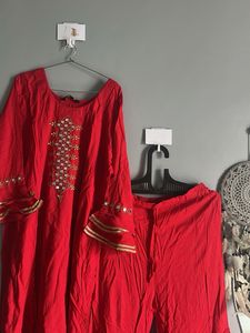 Red Kurta  (L)