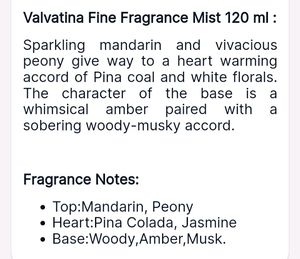 WOMEN PERFUME MIST-VALVATINA