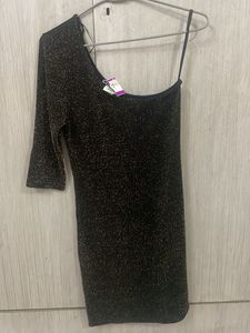 Sparkly One-Shoulder Top