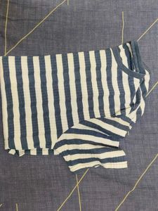 Striped Knit T-Shirt