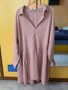 Women's Pink Casual Tunic Top