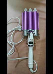 Purple Triple Barrel Hair Waver