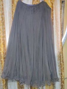 Elegant Brown Tulle Skirt