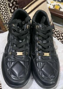 ALDO Black Quilted Sneakers