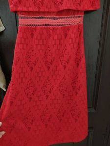 Stunning Red Lace Dress