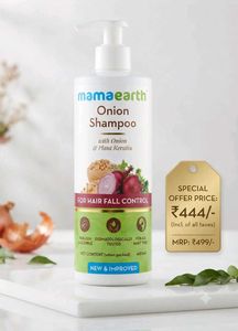 Mamaearth Onion Shampoo For Hair Fall Control