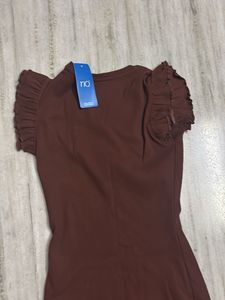 Women's Brown Fit &amp; Flare Dress