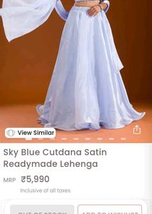Elegant Light Blue Beaded Gown pearl design