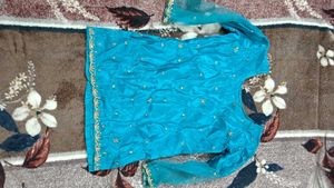 Teal Embellished Lehenga Set