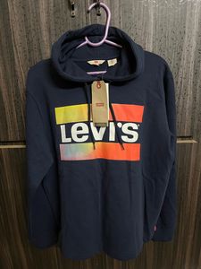 Levi's Navy Blue Graphic Hoodie