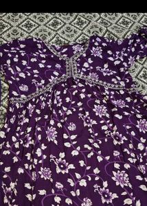 Floral frock with dubatta &amp; suit combo