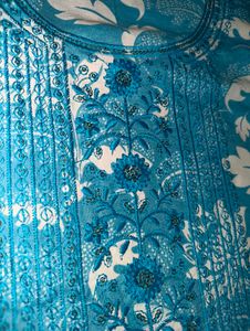 Beautiful Blue Embroidered Kurta Set