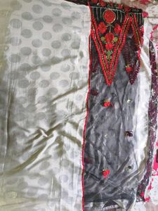 Elegant White Colour Saree