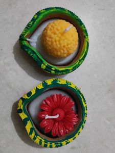Handmade Decorative Diya scented Candles set -2