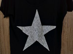 Black Star Design Top (36-38)