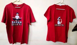 Plus Size Couple Combo T shirts