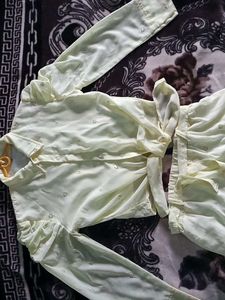 Elegant Light Yellow Co-ord Set