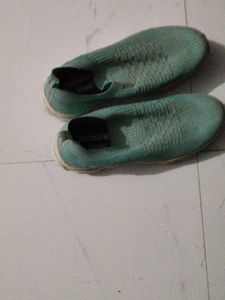 Comfortable Teal Slip-On Sneakers