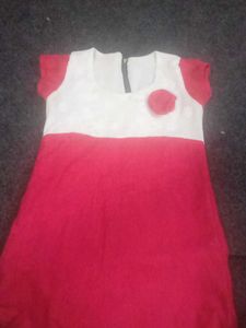 Red and White Baby Dress
