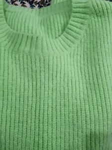 Lime Green Knit Sweater