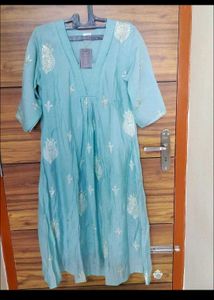 Beautiful Blue Kurta Set with Dupatta