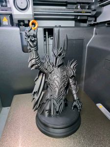 Sauron Bust with One Ring 3d printed