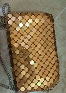 Sparkly Chain Clutch Bag