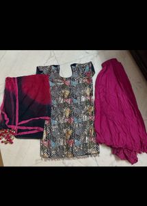 Stylish Printed Kurta with Palazzo Pants