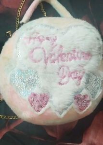 Valentine's Day Heart Purse with side purs