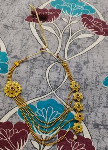 Gold Toned Necklace Set