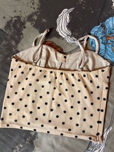 Polka Dot Corset Top