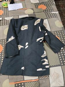 winter  Pattern Blazer short arms and skivi