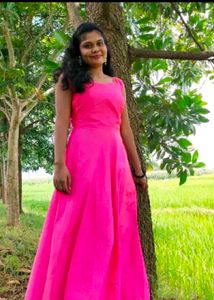 Elegant Pink Ethnic Gown