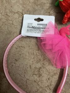 Sparkling Unicorn Headband with Pink Tulle