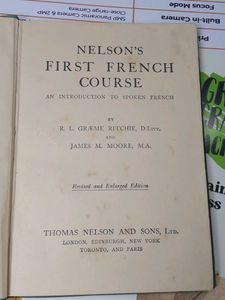 Antique 93 years old Vintage French Book