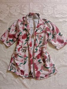 Floral Print Button-Up Shirt