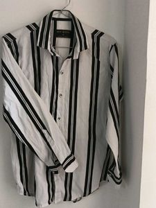 Black &amp; White striped shirt