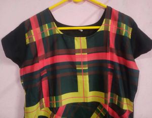 Stylish Plaid Kurta