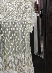 Party Wear Lehnga With Embroided Long Jacket.